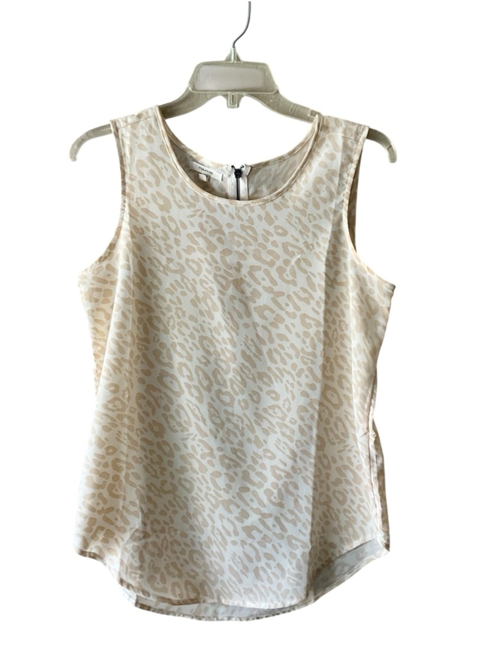 Maurices Ivory Leopard Print Sleeveless Shell Top